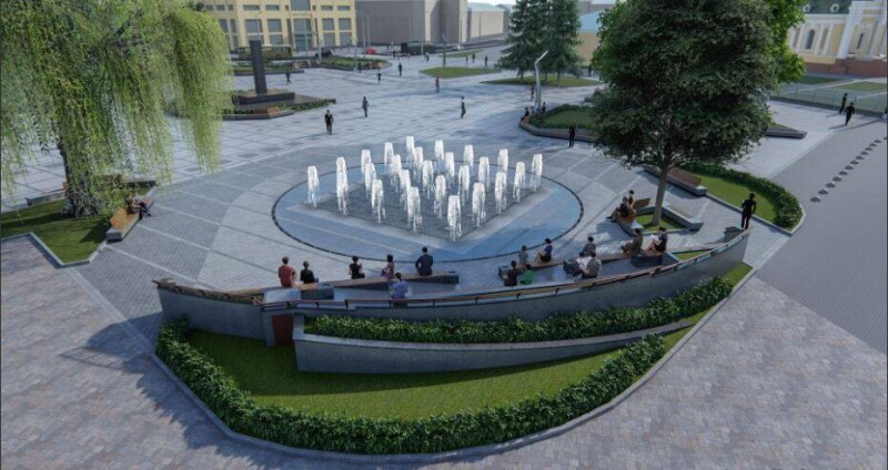 Музика і шоу: розповіли про новий фонтан у центрі Луцька