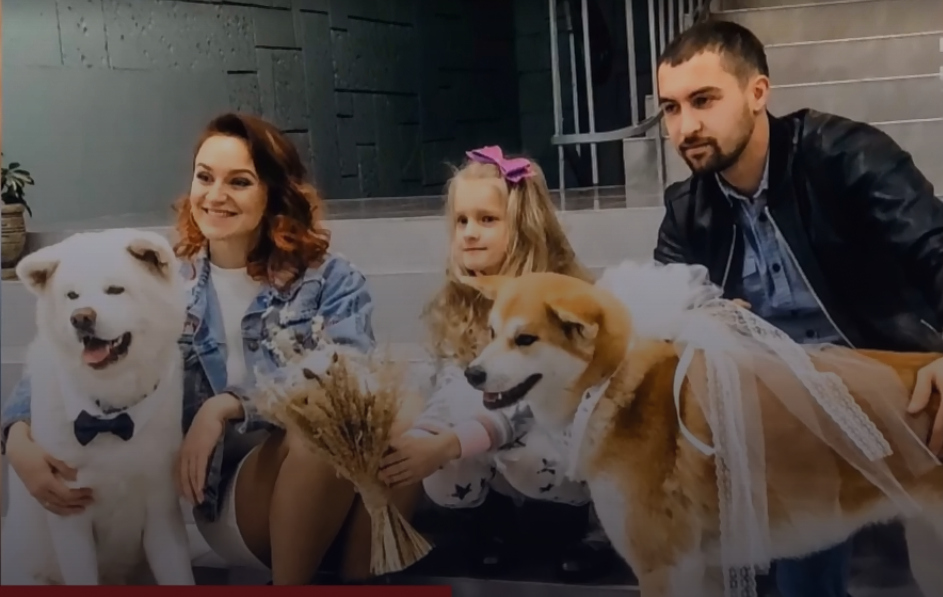 У Нововолинську пара відсвяткувала весілля, запросивши лише собак (відео)