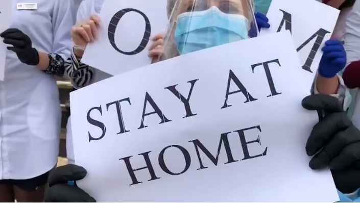 Stay at home: луцькі медики створили новий «антикоронавірусний» кліп (відео)