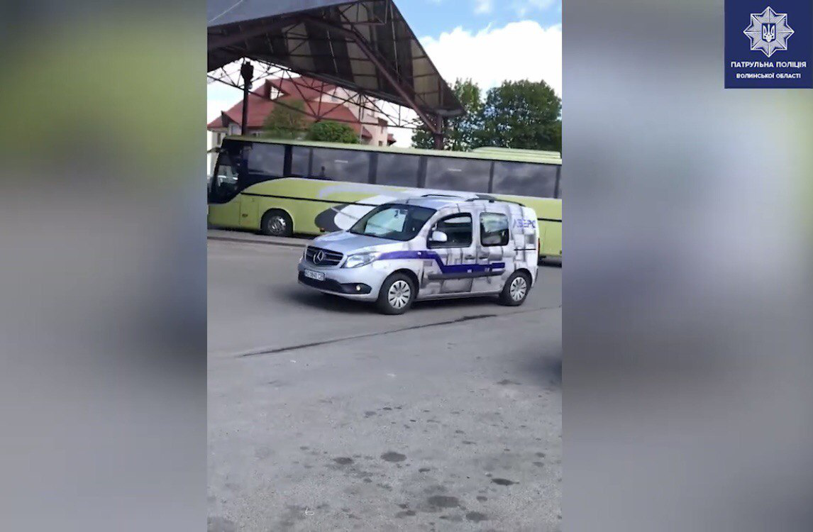У Луцьку патрульні оштрафували водія місцевого телеканалу