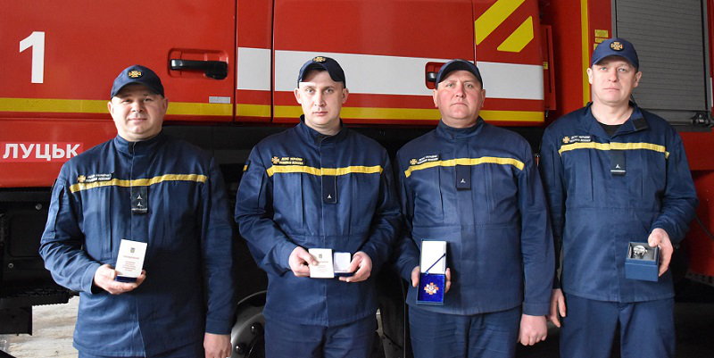 У Луцьку відзначили героїв-рятувальників, які долали наслідки бойових дій (фото)