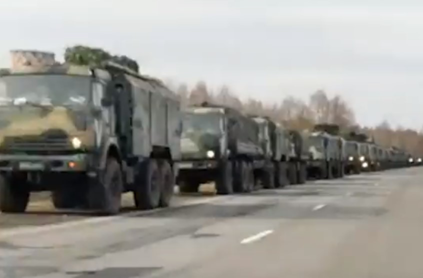 На півдні білорусі помітили пересування російської військової техніки