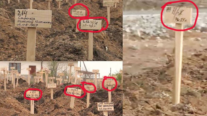 Показали фото могил, де рашисти поховали до 9 тисяч маріупольців (відео)