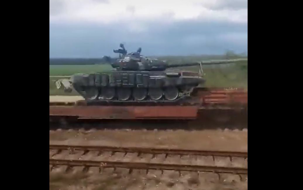 У Білорусі зафіксували ешелон з танками, який рухався в напрямку українського кордону  (оновлено)