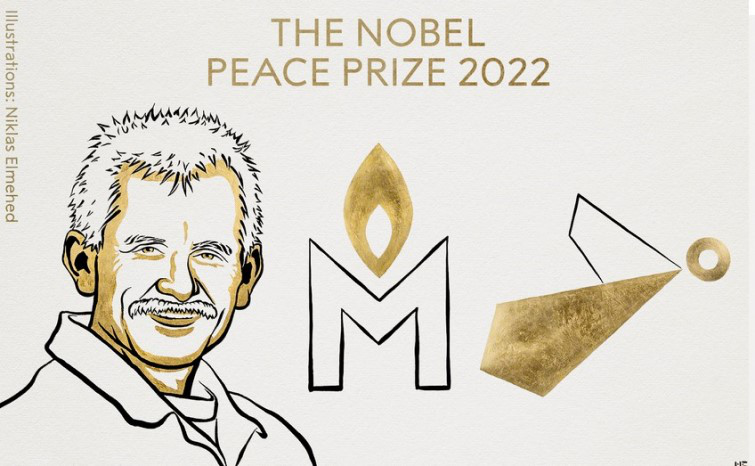 Нобелівську премію миру присудили представникам України, РФ і Білорусі