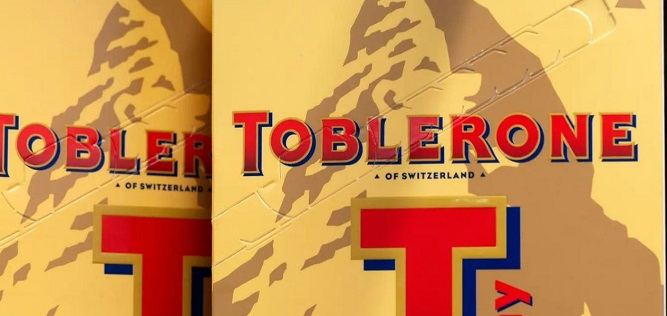 Toblerone прибере з упаковки шоколаду зображення гори Маттергорн