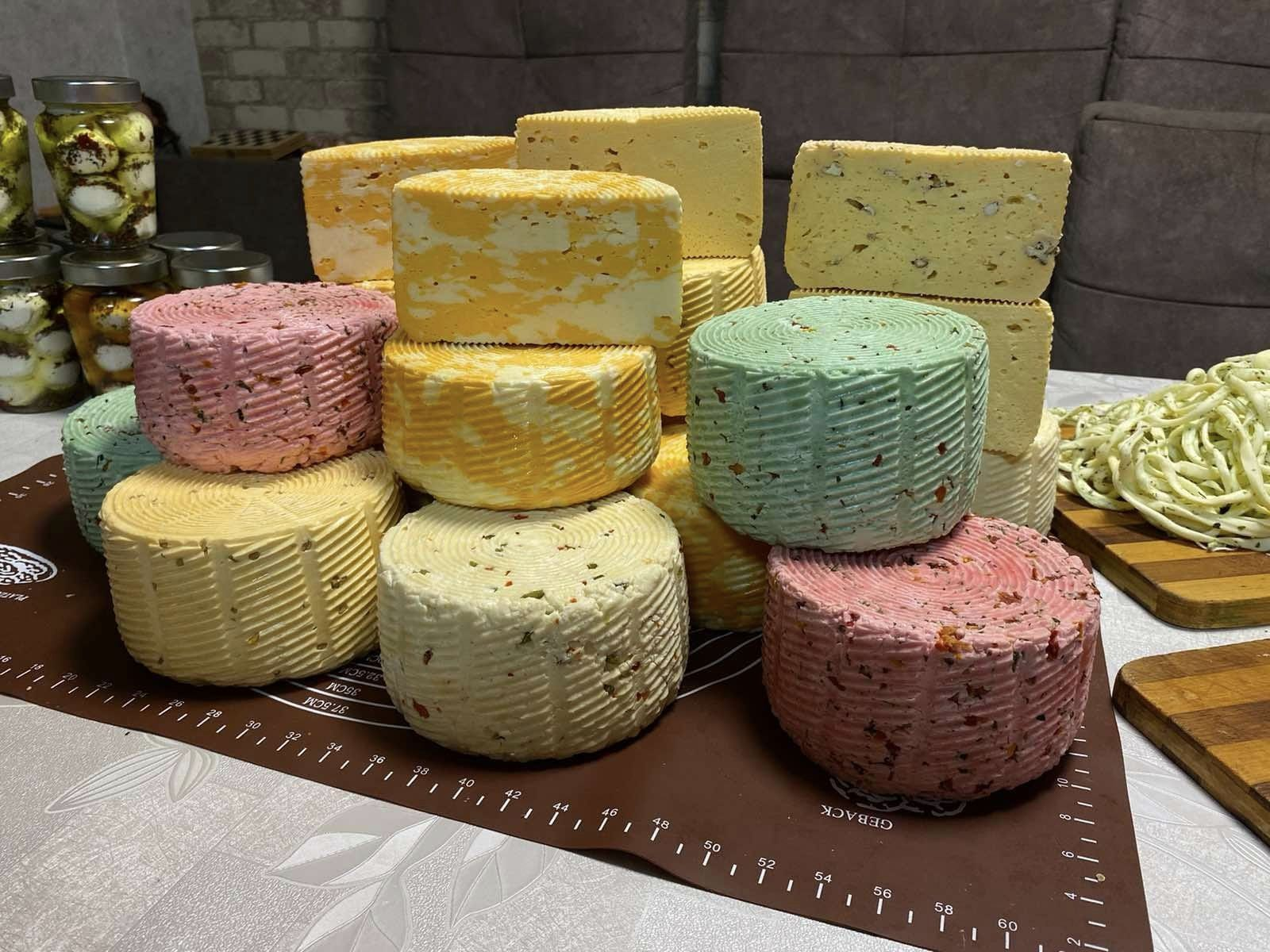 Італійські, грузинські, грецькі, кіпрські: майстриня-самоучка з Волині виготовляє понад 20 різновидів сирів (фото)