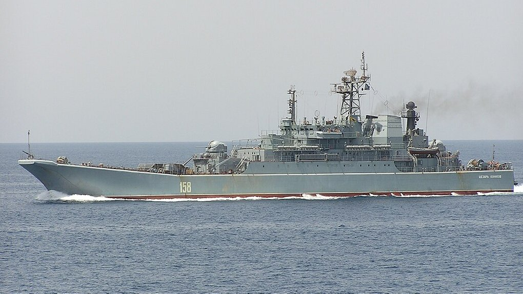 Пішов на дно: у Чорному морі знищили великий десантний корабель росіян «Цезар Куніков»