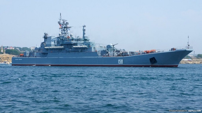 «Цезар Куніков» мав на борту системи «Град-М», боєзапас яких становить 320 ракет, – ВМС